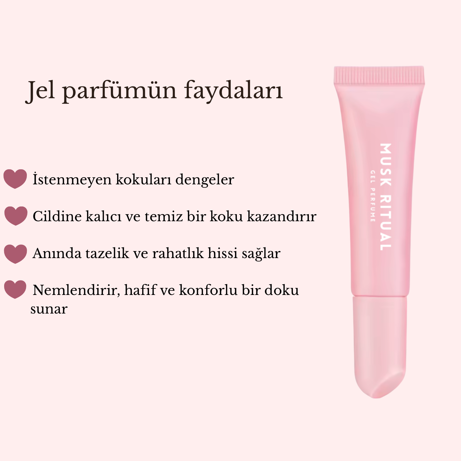 Beyaz Misk kokulu jel parfüm - Musk Ritual (15ml)